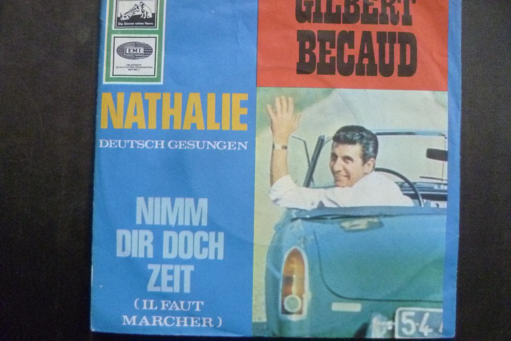 gilbert becaud - nathalie ( duits ), Cd's en Dvd's, Vinyl Singles, Zo goed als nieuw, Single, Overige genres, 7 inch, Ophalen of Verzenden