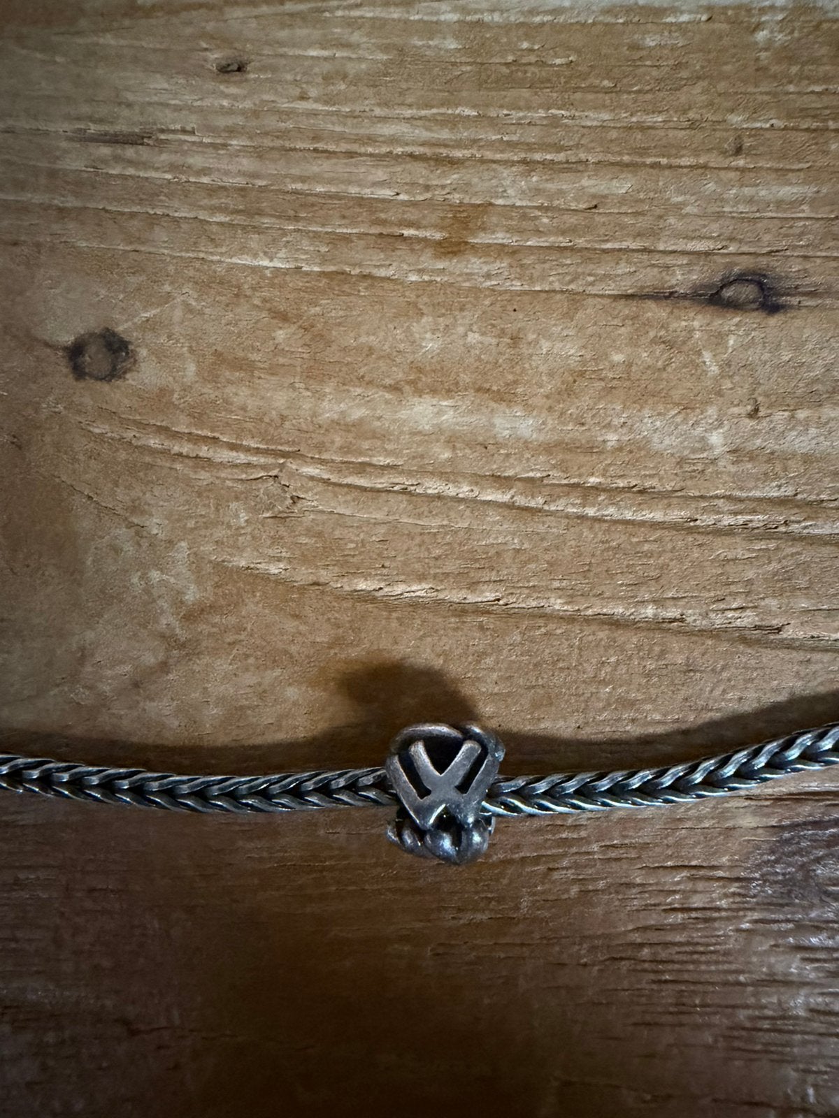 Zilveren letter W ~ trollbeads, Sieraden, Tassen en Uiterlijk, Ophalen of Verzenden, Zo goed als nieuw, Zilver, Trollbeads