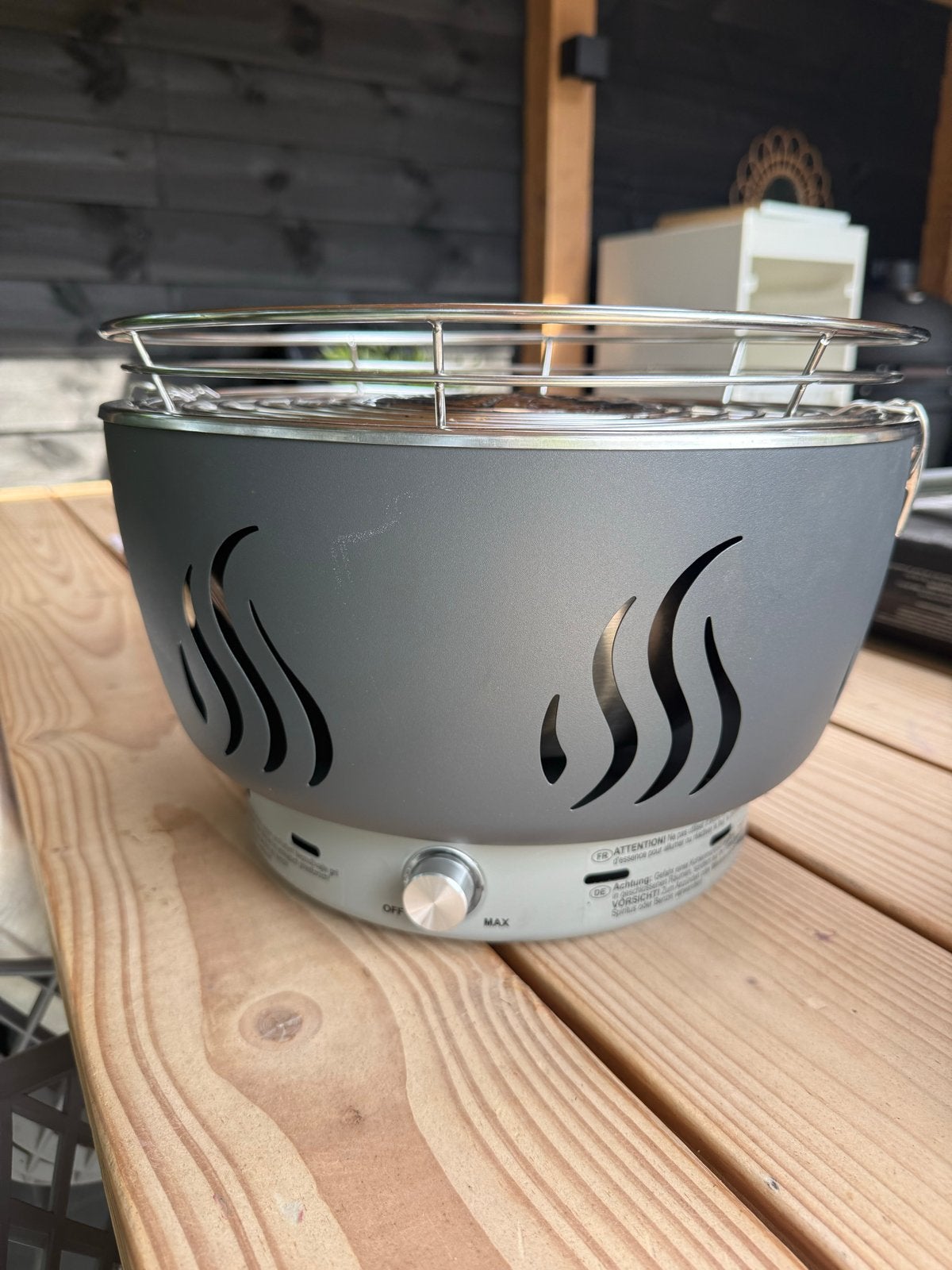 Grillmeister Kansas tafel BBQ – houtskool met ventilator, Ophalen of Verzenden, Gebruikt