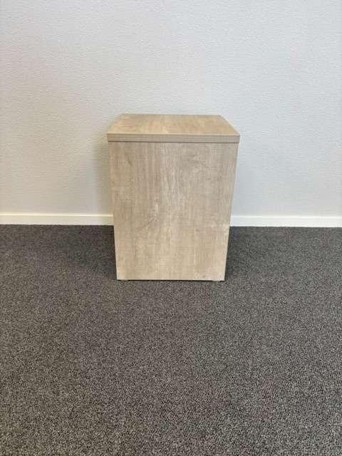 Nachtkastje / bijzettafeltje kleur Ril Eiken 40x40x53,5 cm, Niet ingevuld, Minder dan 45 cm, Niet ingevuld, Nieuw
