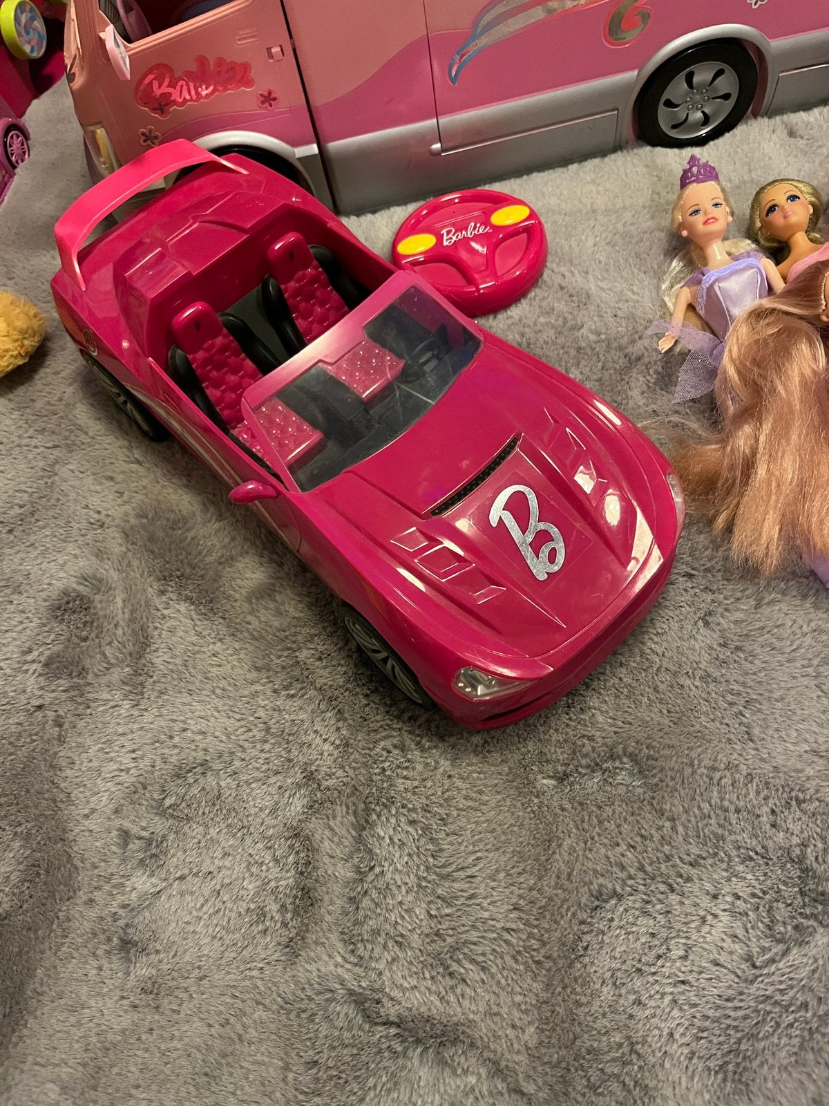 Barbie poppen en auto set, Ophalen, Gebruikt, Barbie