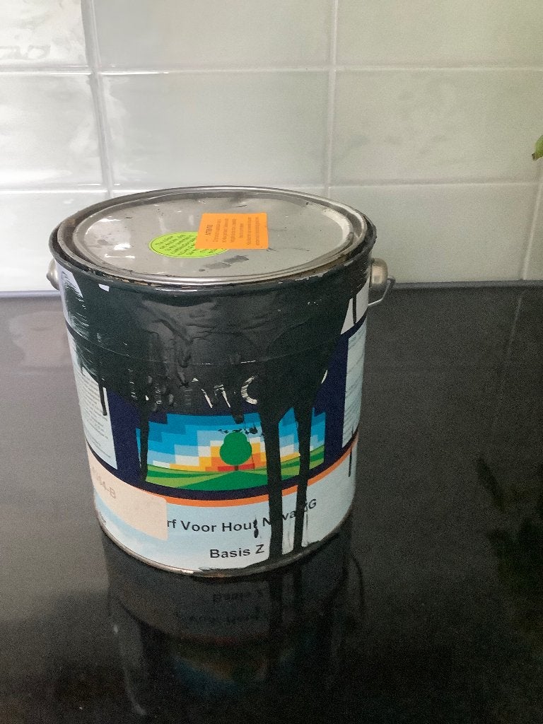 2 liter dekkende donkergroene buitenbeits, Ophalen, Nieuw, Beits, Minder dan 5 liter