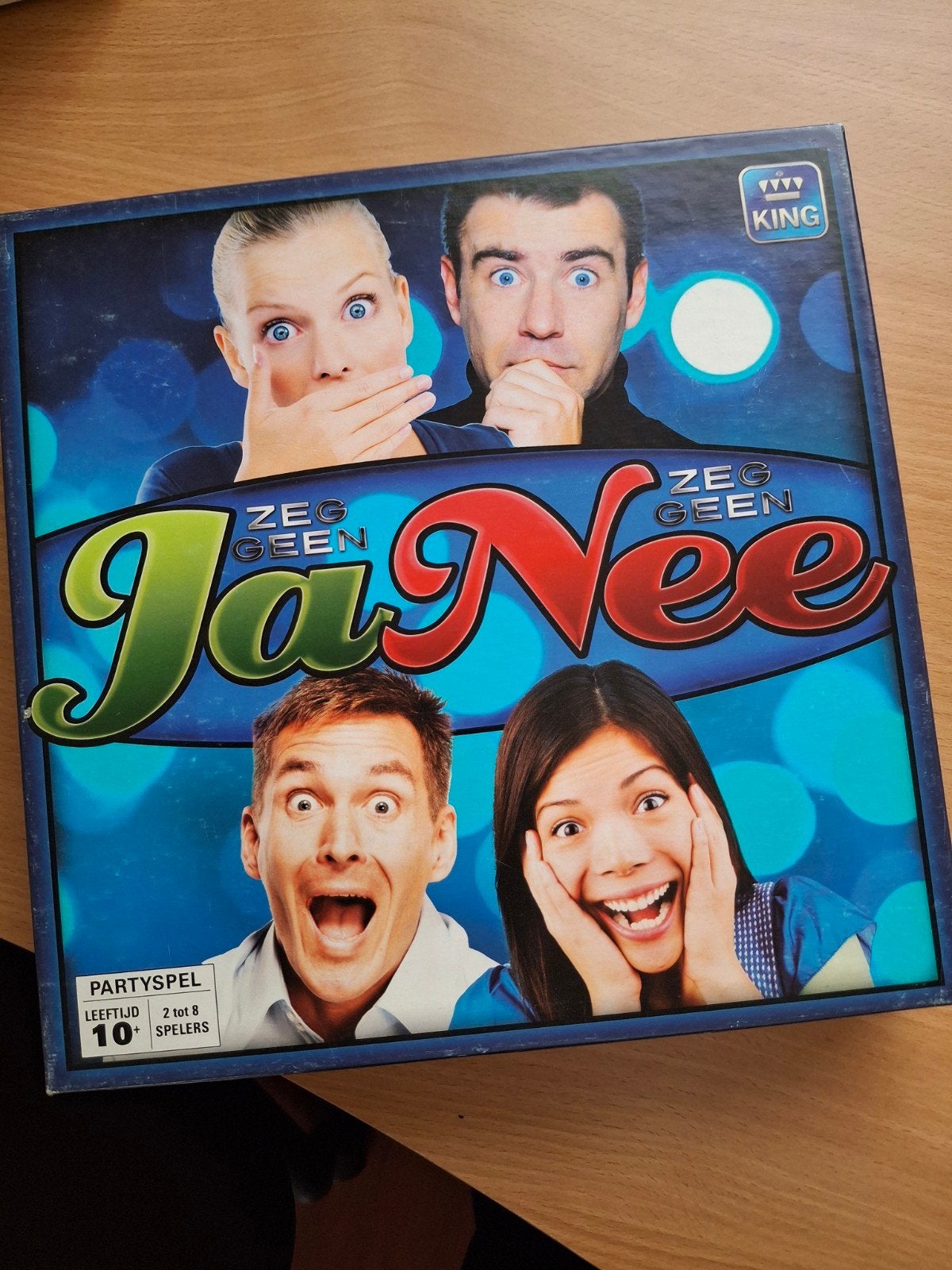 Zeg Geen Ja Nee - Het Knettergekke Kaartspel, Drie of vier spelers, Ophalen of Verzenden, Zo goed als nieuw, King International