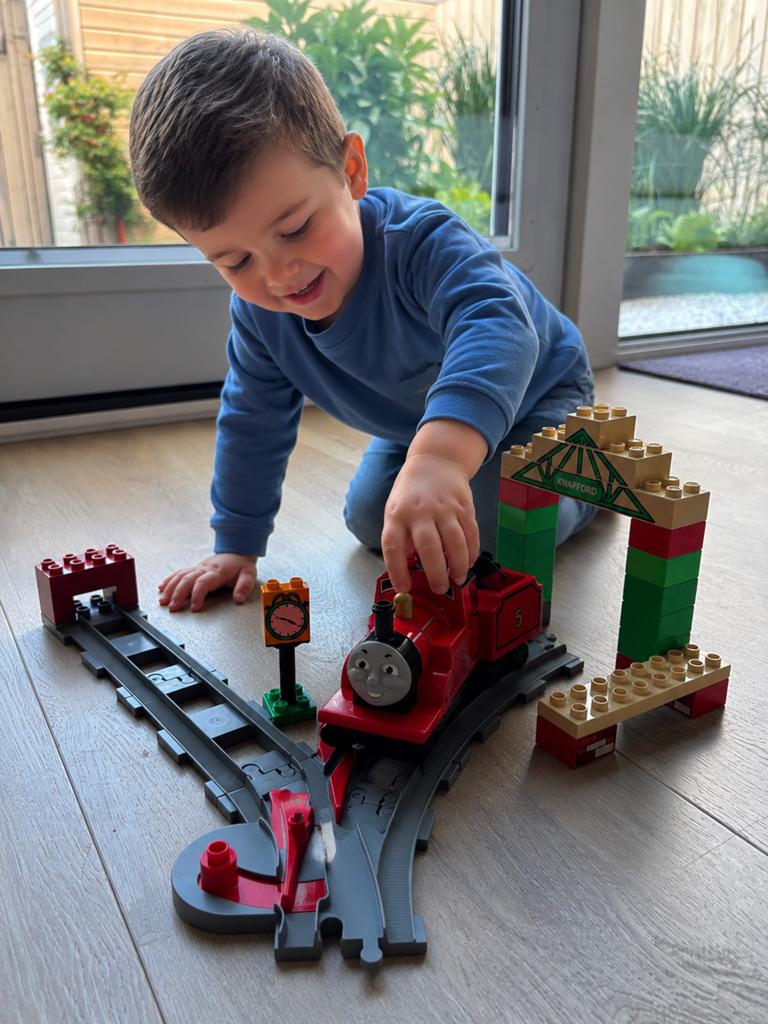 Lego Duplo 5552 LEGO Duplo Thomas de Trein - Knapford Statio, Gebruikt, Overige thema's, Ophalen of Verzenden, Duplo