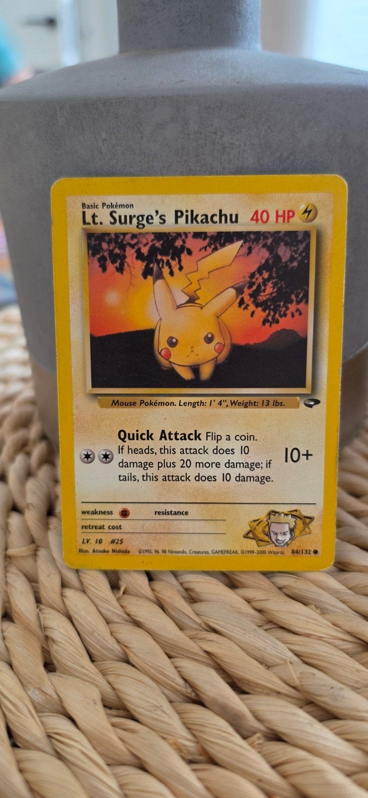 Lt. Surge's Pikachu Pokémon kaart (84/132), Ophalen of Verzenden
