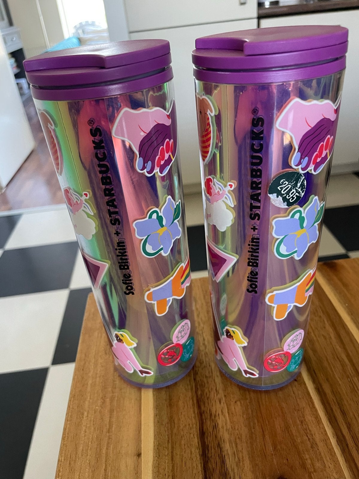 Starbucks Sofie Birkin + Starbucks Reusable Tumblers (2x), Overige typen, Kunststof, Ophalen of Verzenden, Zo goed als nieuw