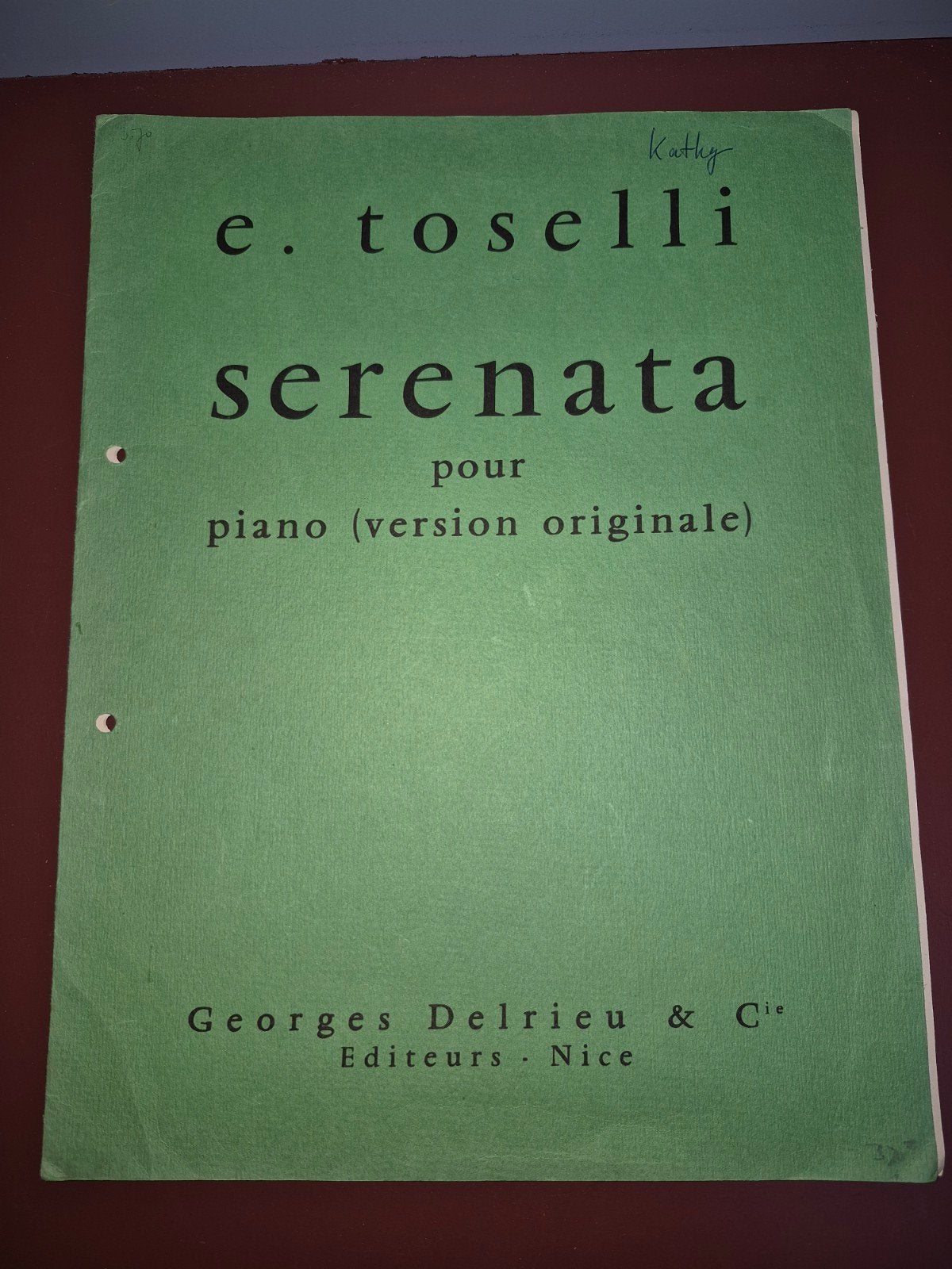 E. Toselli Serenata voor piano (originele versie), Gebruikt, Klassiek, Ophalen of Verzenden, Artiest of Componist
