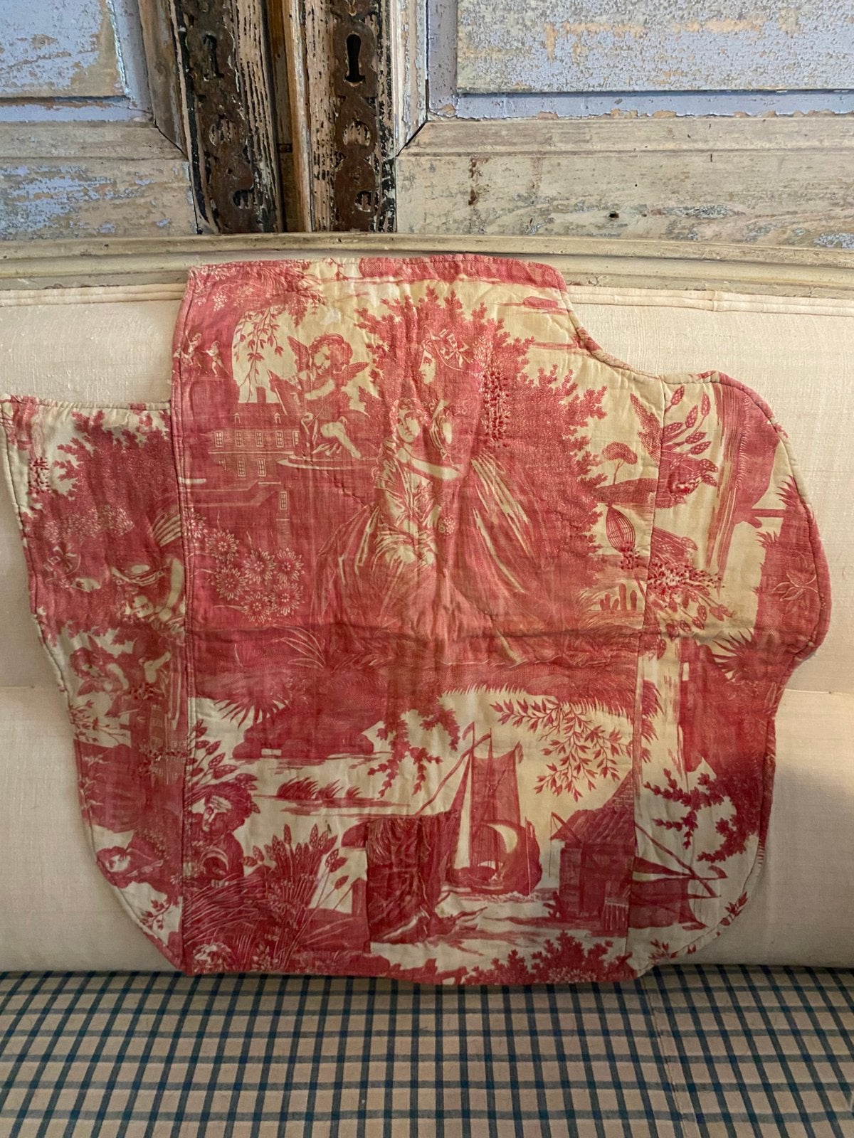 Toile du Jouy stof stoelzitting, Antiek en Kunst, Ophalen of Verzenden
