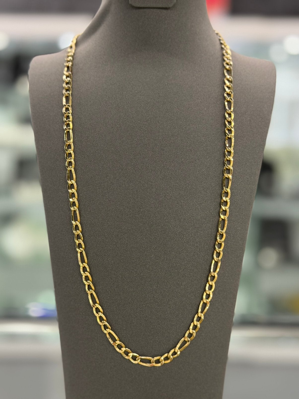 14 Karaat Goud - Ketting - Figaro Ketting - Nieuw - 15.58Gr, Ophalen of Verzenden, Nieuw, Goud