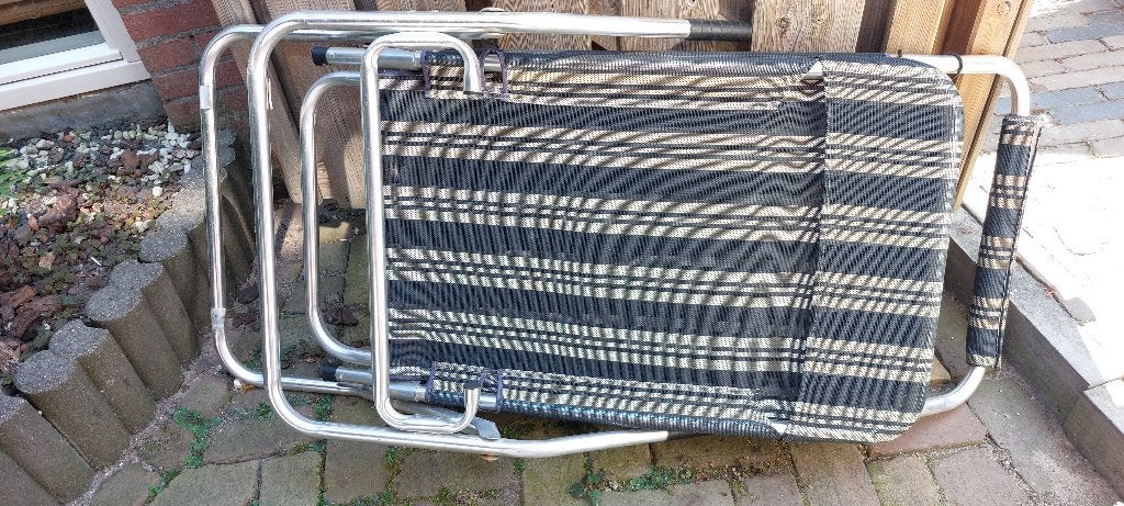 Comfortabele opvouwbare campingstoel, Caravans en Kamperen, Ophalen, Gebruikt, Campingstoel