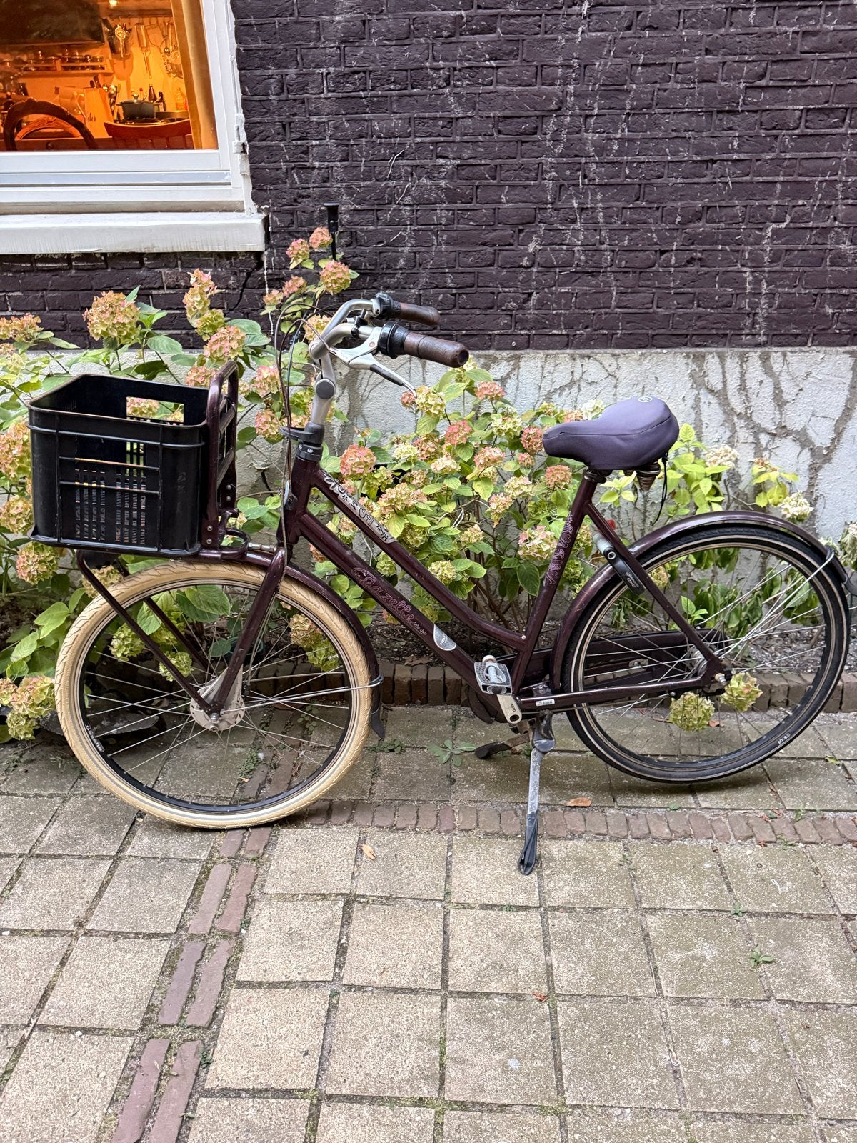Gazelle Miss Grace damesfiets met mand, Ophalen, Gebruikt, Versnellingen, 56 cm of meer