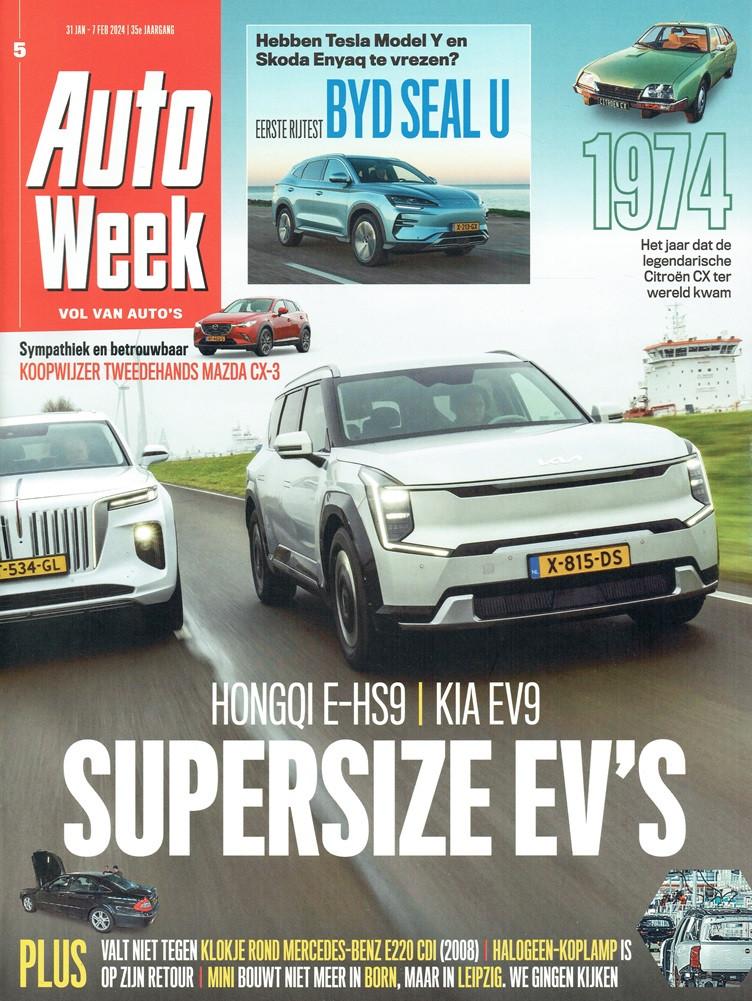 Autoweek 2024 nr. 5 (o.a. Hongqi E-HS9 & Kia EV9), Verzenden, Gelezen, Algemeen