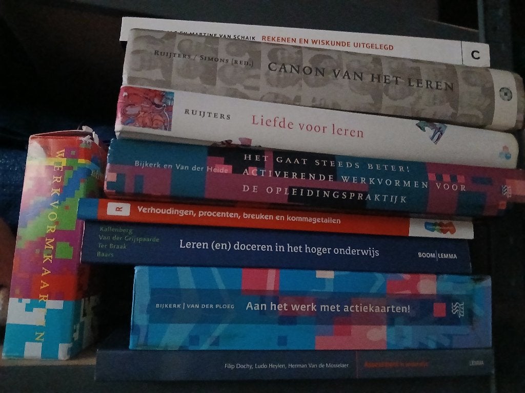 Stapel studieboeken pabo onderwijskunde leren en opleiden, Ophalen of Verzenden, Alpha, Zo goed als nieuw, HBO