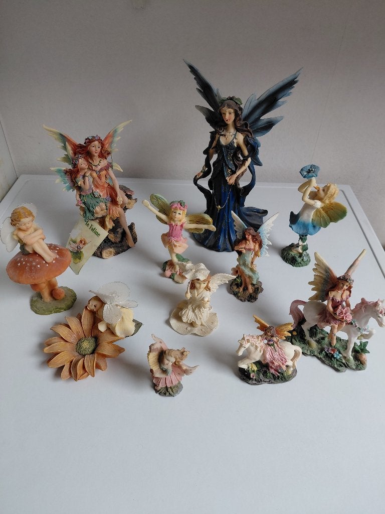 Fantasy elfjes, beeldjes, Verzamelen, Beelden en Beeldjes, Ophalen of Verzenden, Gebruikt, Fantasy