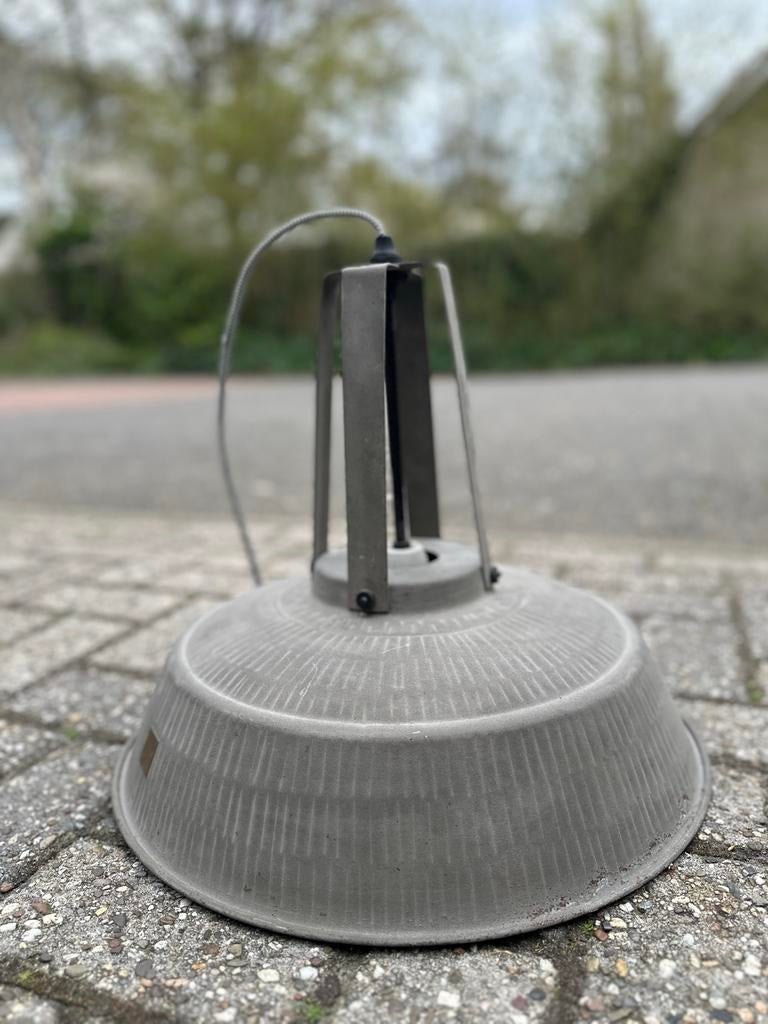 HK Living Industriële Betonlook Hanglamp, Ophalen of Verzenden, Gebruikt, Overige materialen, Minder dan 50 cm