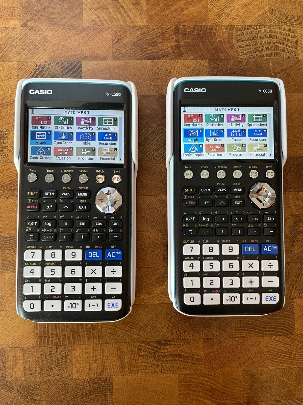 2 Casio fx-CG50 Rekenmachines, Diversen, Rekenmachines, Ophalen of Verzenden, Gebruikt