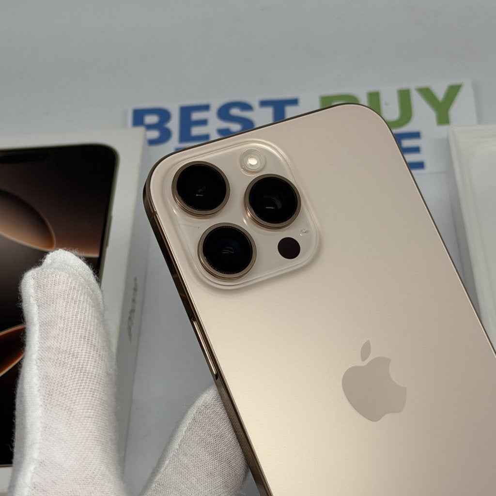 iPhone 16 Pro Max 512GB goud /krasvrij /91% batt /garantie, 512 GB, Apple, Zonder simlock, Zonder abonnement