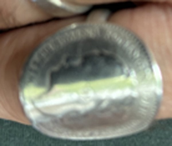 zilveren ring munt Wilhelmina, 18 tot 19, Gebruikt, Ophalen of Verzenden, Dame