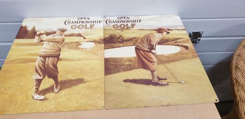reclameborden emaille open championship golf, Ophalen of Verzenden, 'T Olde Gre-j, Info@toldegrej.nl, Endepoelstraat 20f Didam