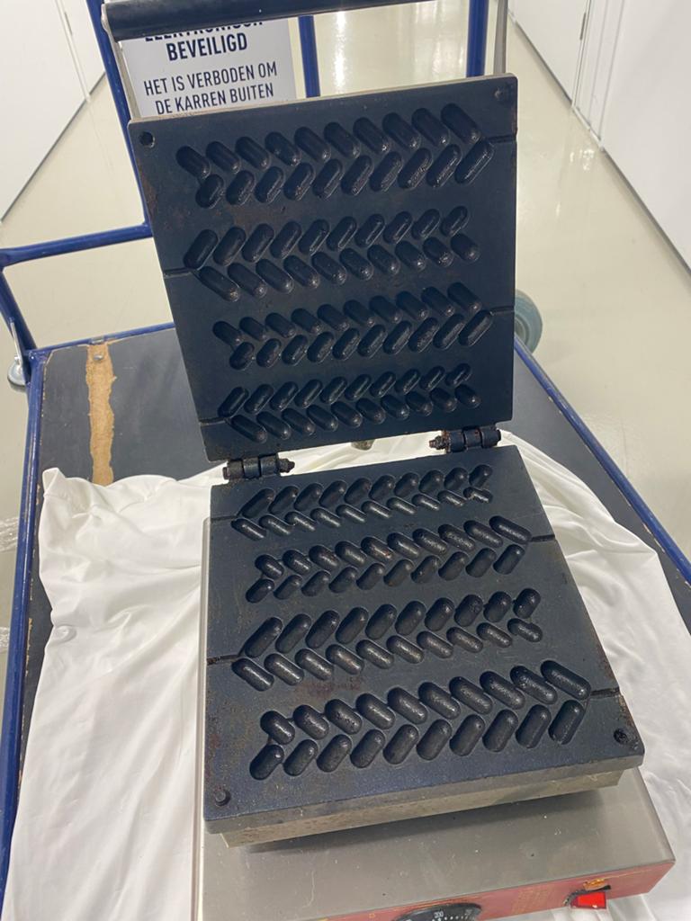 Professionele Wafelmachine 4 voor Belgische Toppers, Ophalen of Verzenden, Zo goed als nieuw