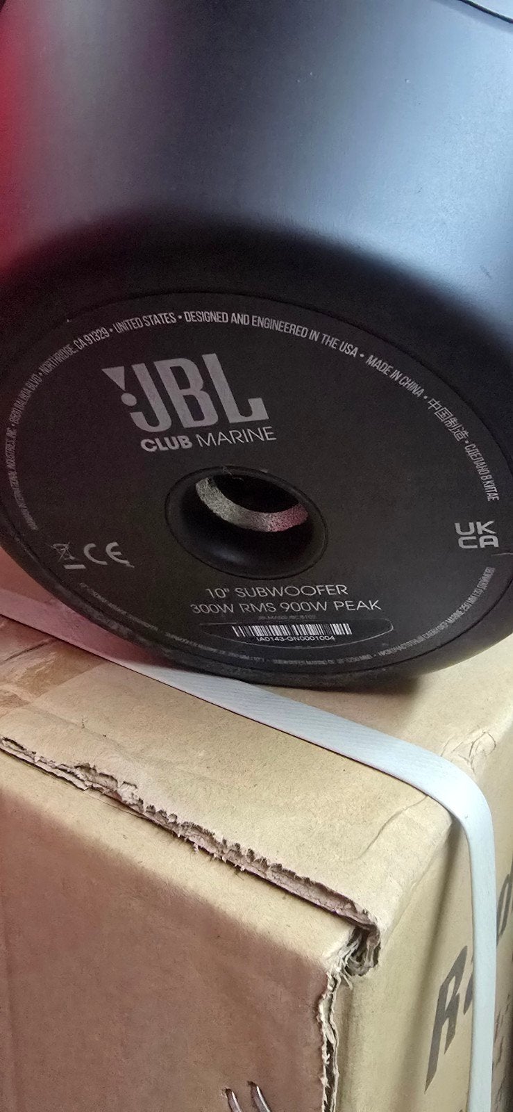 B stock JBL Club Marine 10" Subwoofer 300W RMS, Ophalen of Verzenden, Subwoofer, JBL