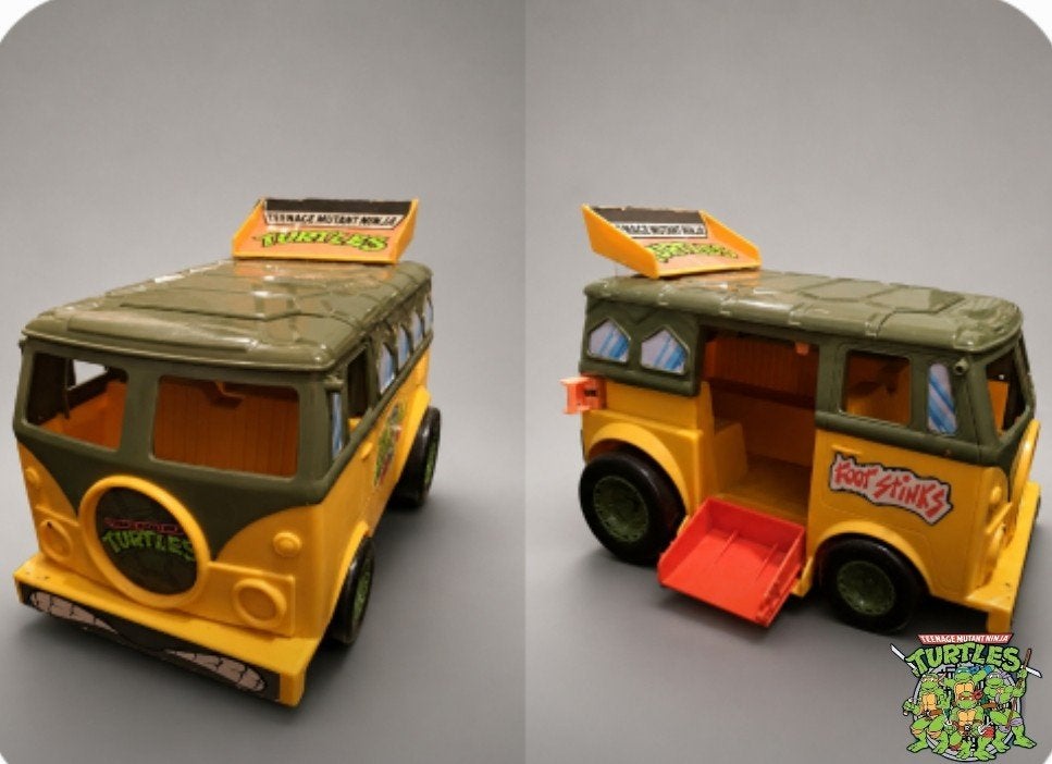 TMNT Party Wagon / Classic Attack Van Vintage 1989, Ophalen of Verzenden, Gebruikt