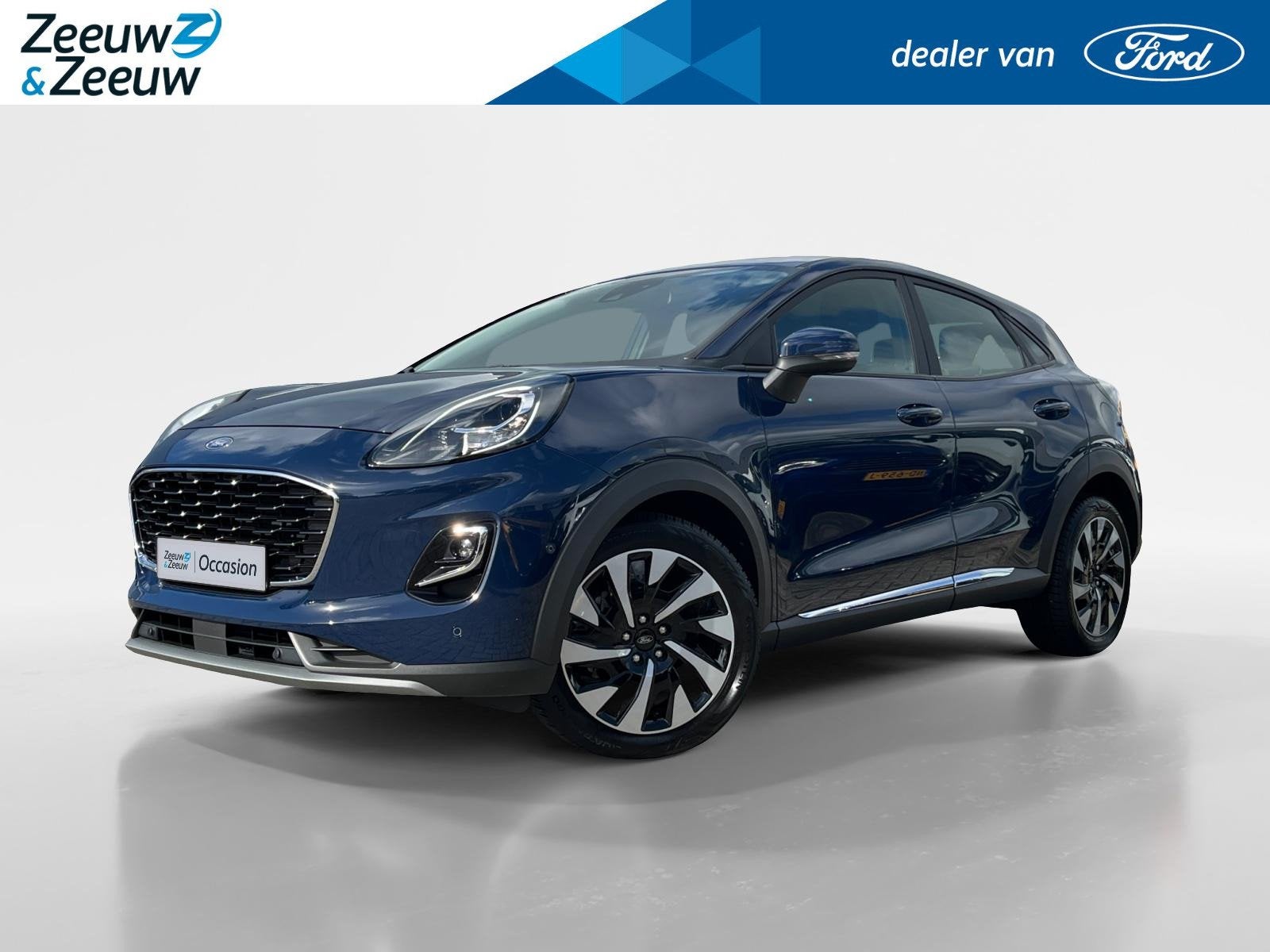 Ford Puma 1.0 EcoBoost Hybrid Titanium |Camera| allweatherba, Auto's, Voorwielaandrijving, Euro 6, Blauw, Origineel Nederlands