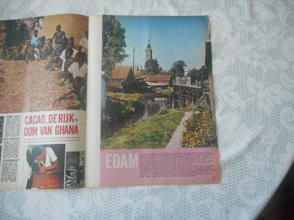 Edam. Torentje St. Nicolaaskerk. 1962., Ophalen of Verzenden, 1960 tot 1980, Nederland, Knipsel(s)