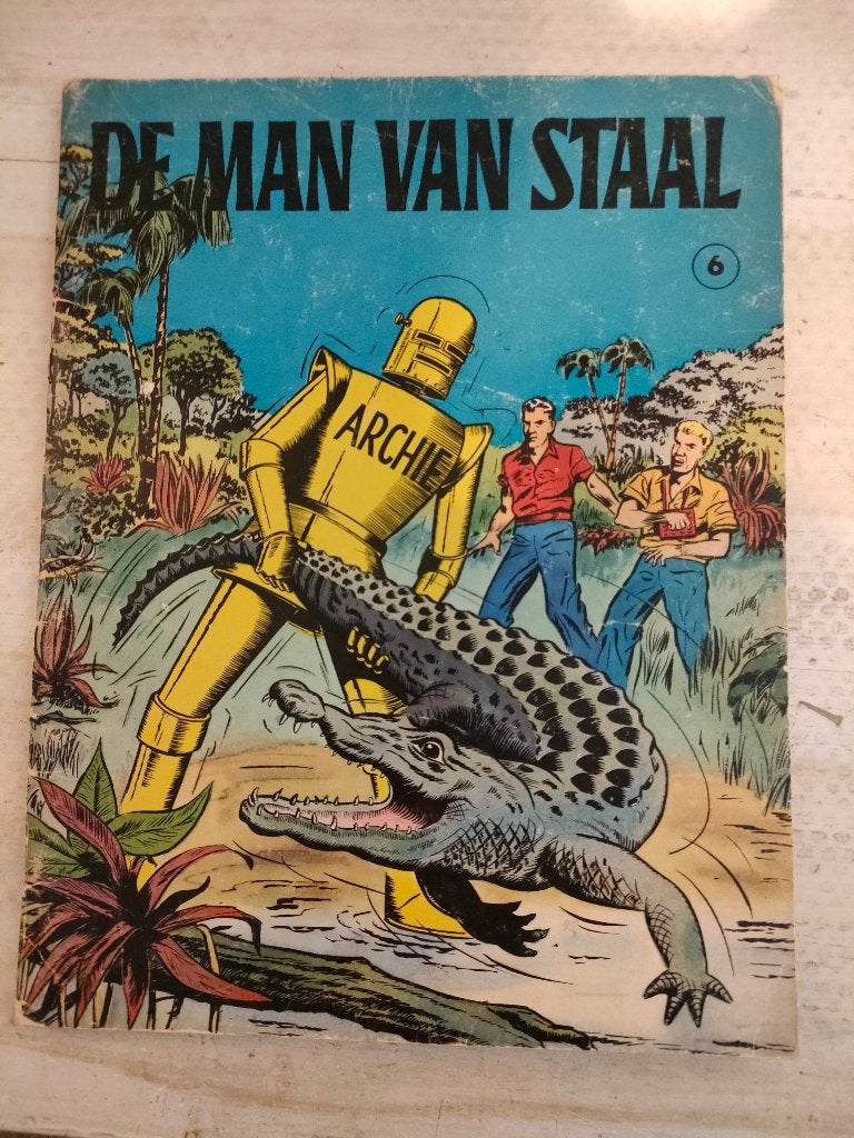 DE MAN VAN STAAL nr. 6 (jfb-1€), Eén stripboek, Ophalen of Verzenden, Gelezen