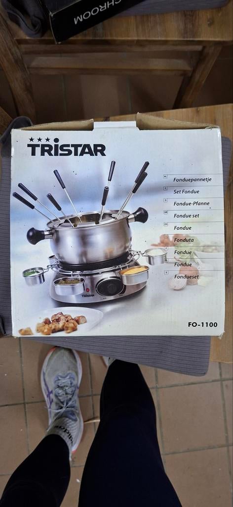 Tristar Fonduepan FO-1100 - Complete Fondueset, Ophalen, Zo goed als nieuw, Elektrisch, Fondueset