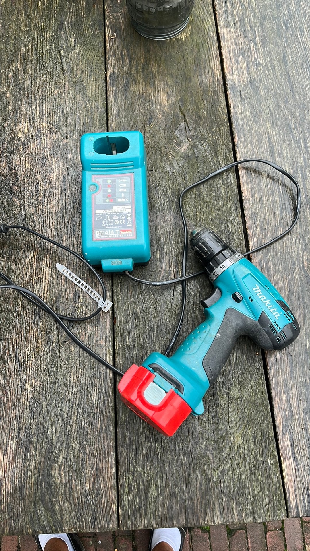 Makita 12 volt accu boormachine, Ophalen of Verzenden, Gebruikt, Boormachine, Variabele snelheid