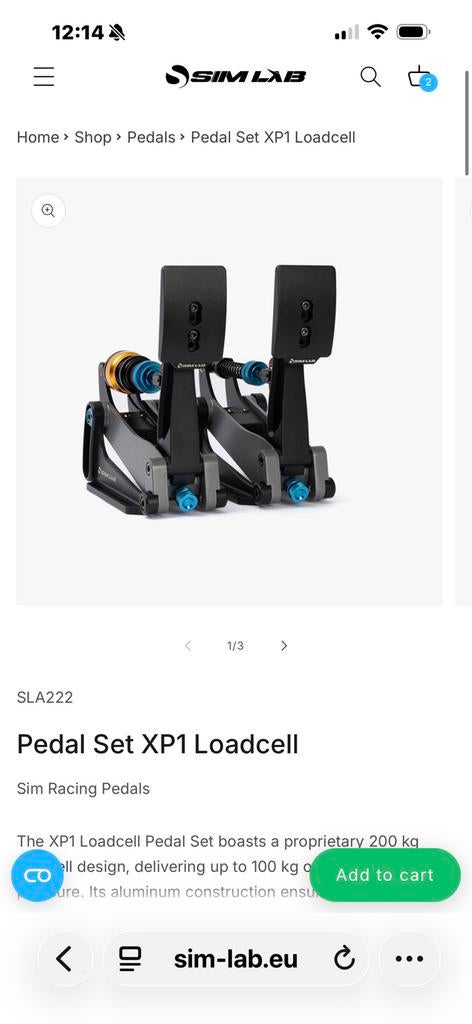 Te koop gevraagd: Sim-Lab XP1 pedalen, Ophalen of Verzenden, Zo goed als nieuw