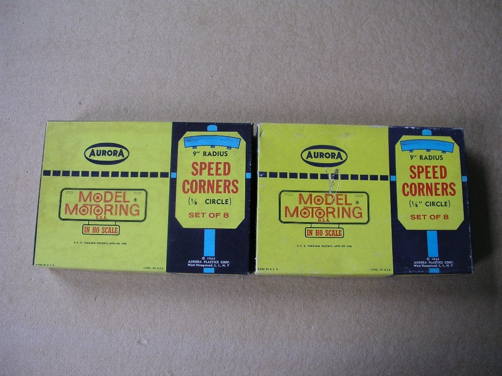 Aurora Model Motoring Thunderjet speedcorners no 1597, 9”, Overige merken, Gebruikt, Onderdelen, Ophalen of Verzenden
