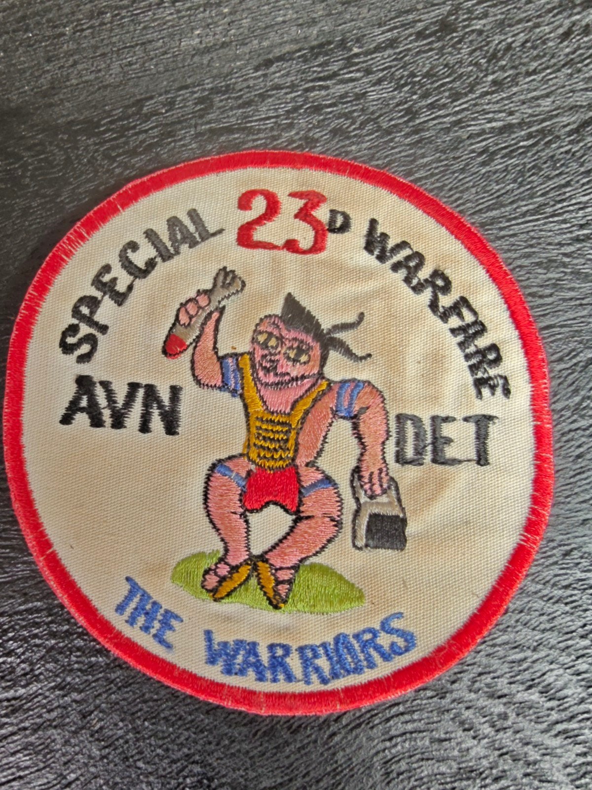 Patch , 23rd AVN , SPECIAL  WARFARE , THE WARRIORS , Vietnam, Verzamelen, Militaria | Algemeen, Ophalen of Verzenden