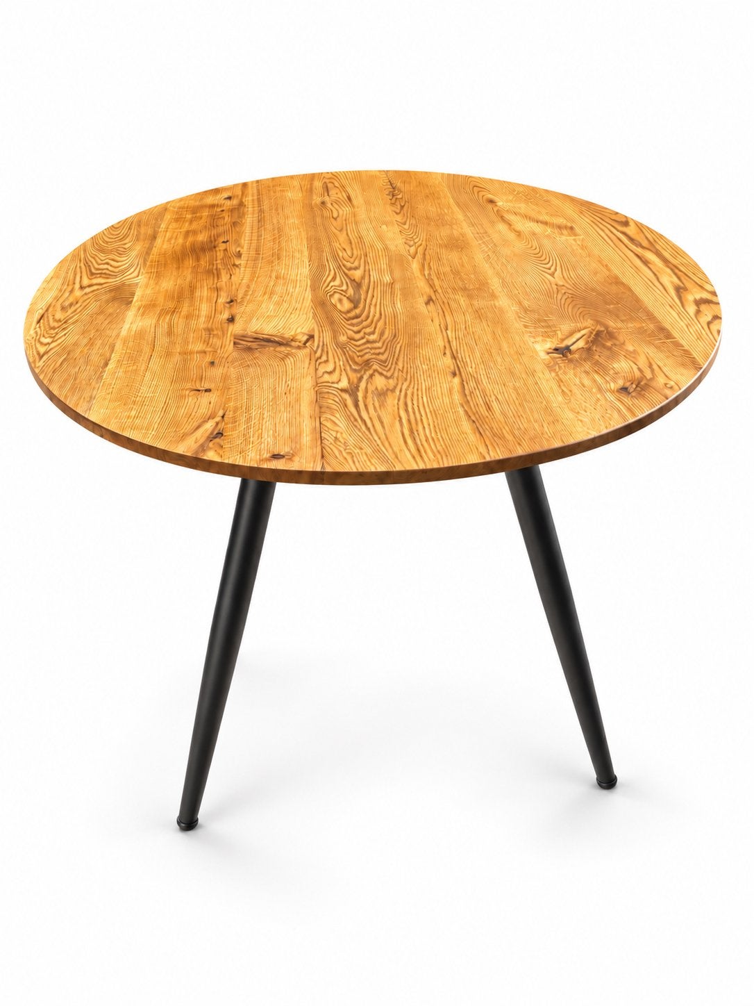 Foto 3 van Ronde eiken eettafel Ø120 cm