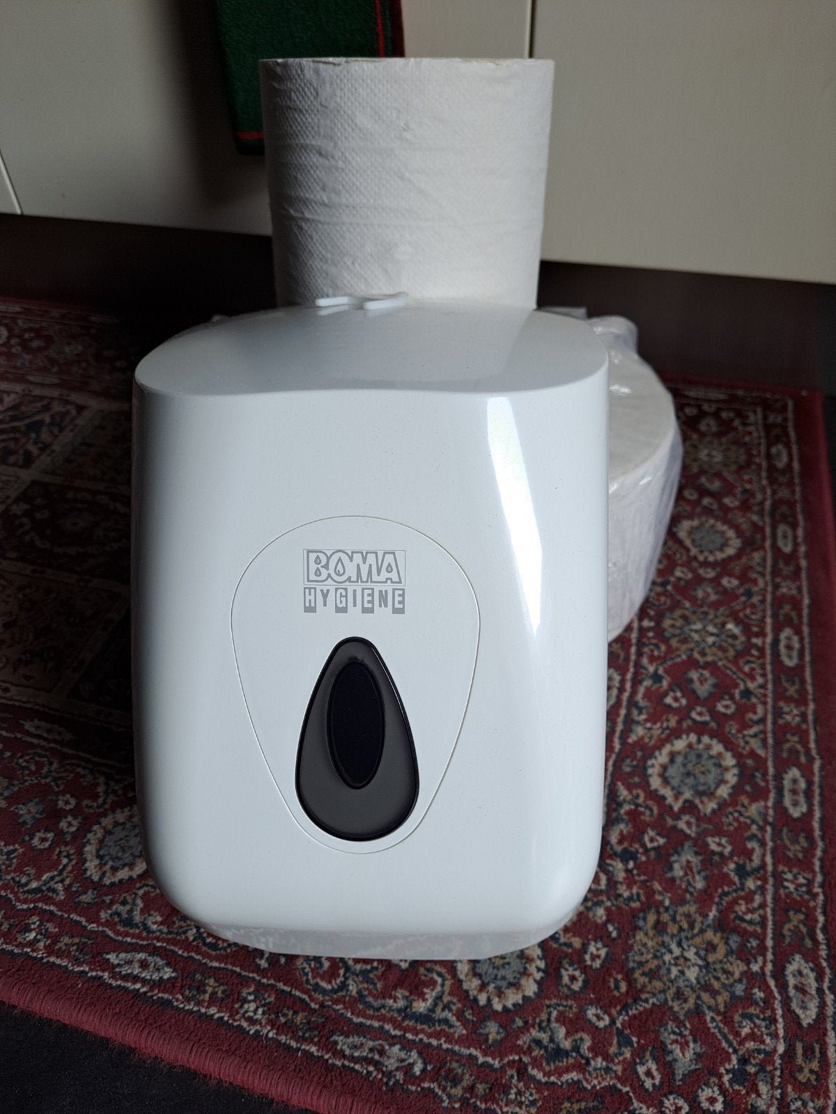 BOMA papierrol wand dispenser wit, Ophalen, Zo goed als nieuw