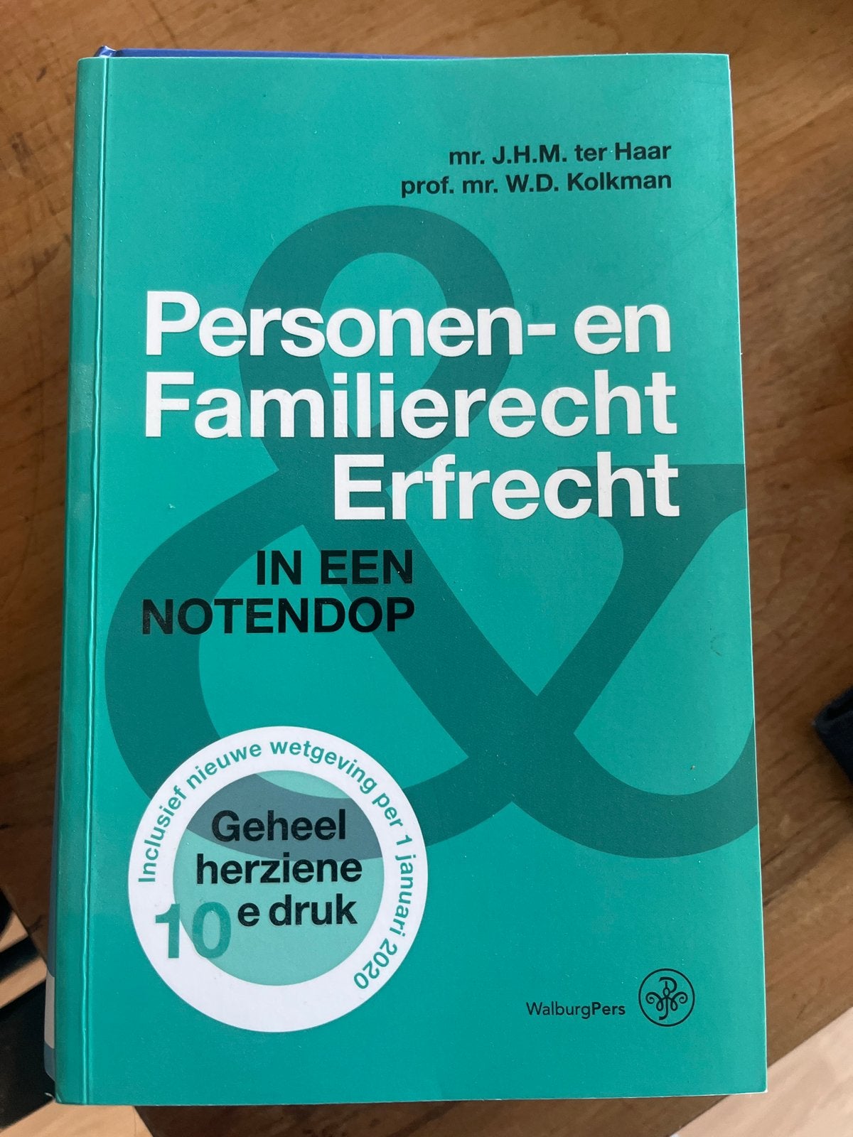 Personen- en Familierecht Erfrecht in een Notendop 10e druk, Ophalen, Gamma, Zo goed als nieuw, HBO