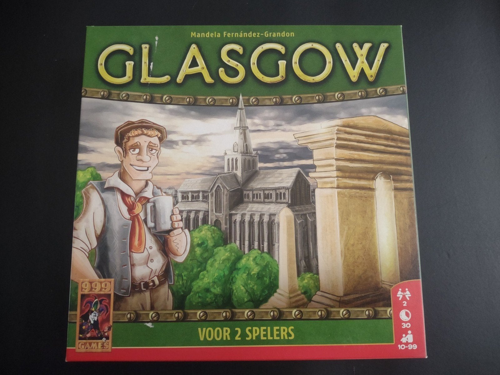 Glasgow - spel van 999 Games, Een of twee spelers, Ophalen of Verzenden, Zo goed als nieuw, 999 Games