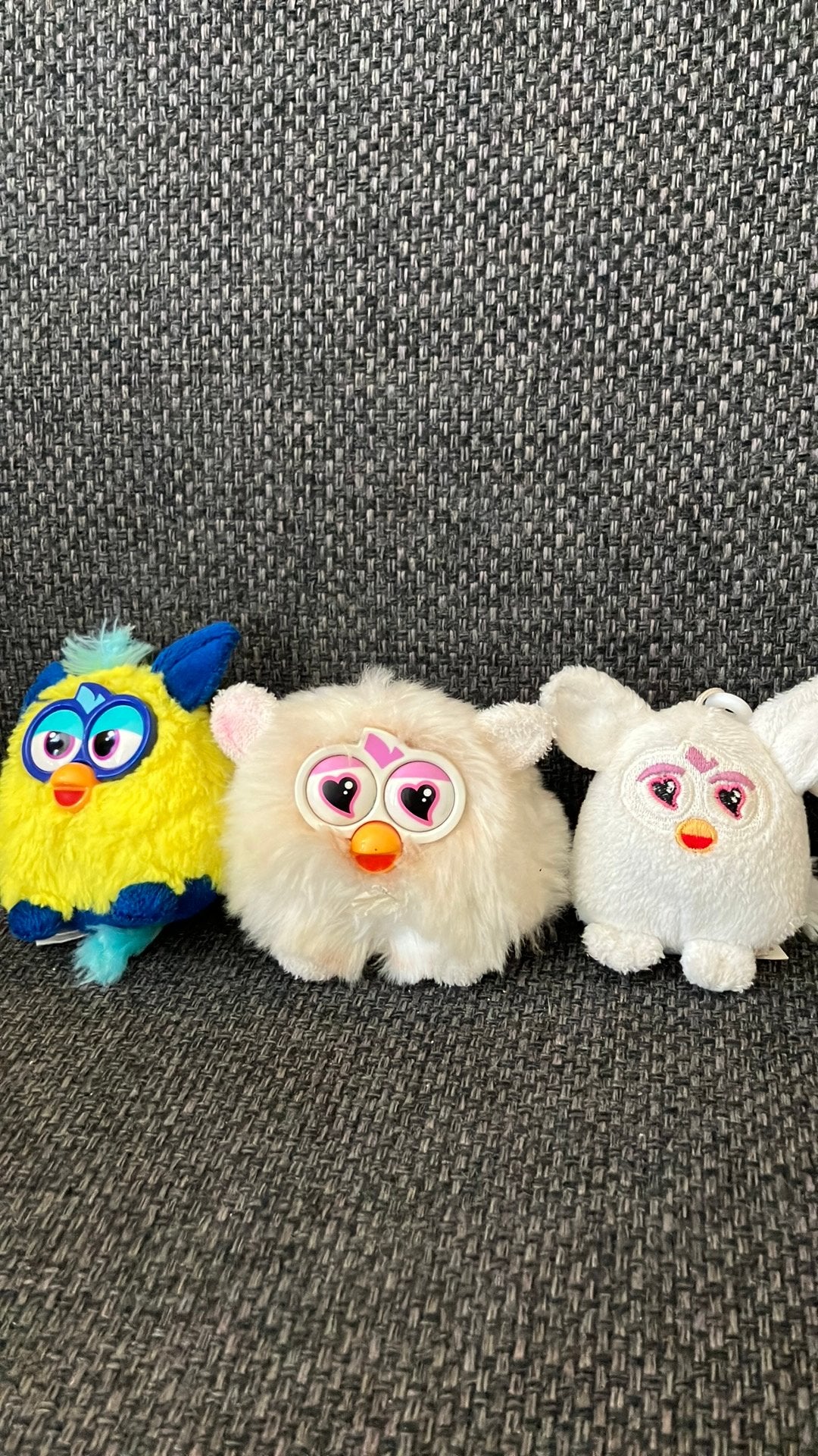 3 kleine furby knuffeltjes, Sieraden, Tassen en Uiterlijk, Kindersieraden, Ophalen, Gebruikt, Overige typen