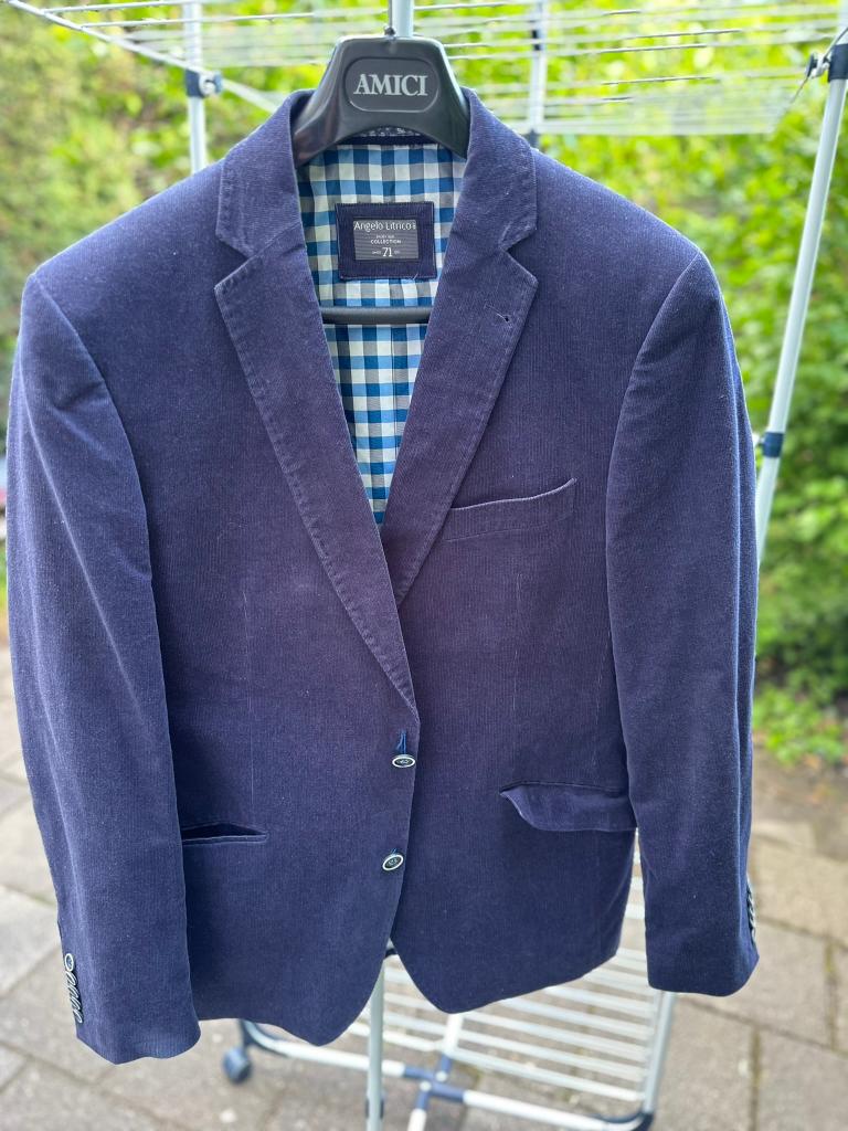 colbert, Kleding | Heren, Ophalen of Verzenden, Gedragen, Maat 48/50 (M), Blauw