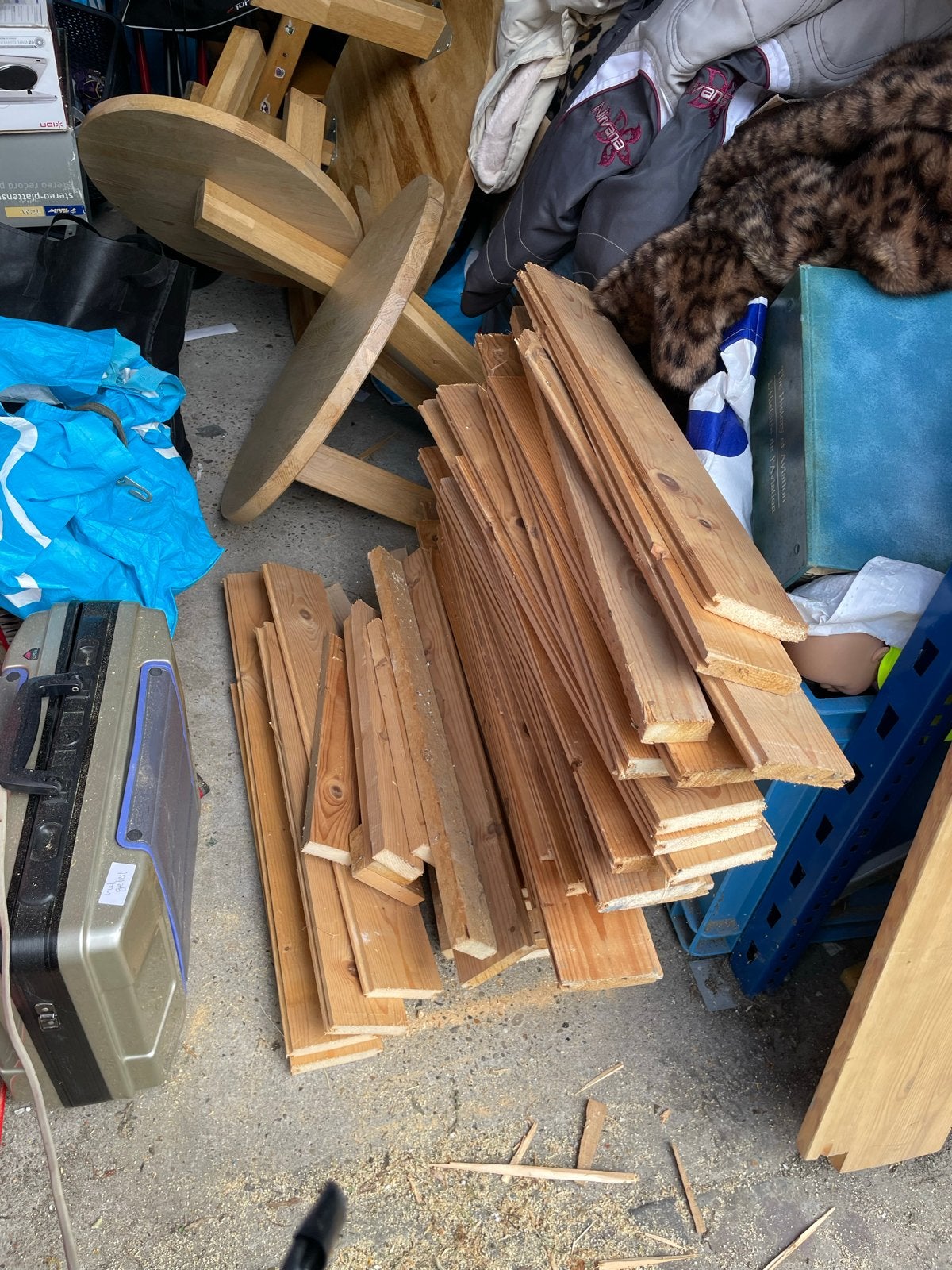 Diverse houten planken, Ophalen, Gebruikt, 25 tot 50 mm, Grenen