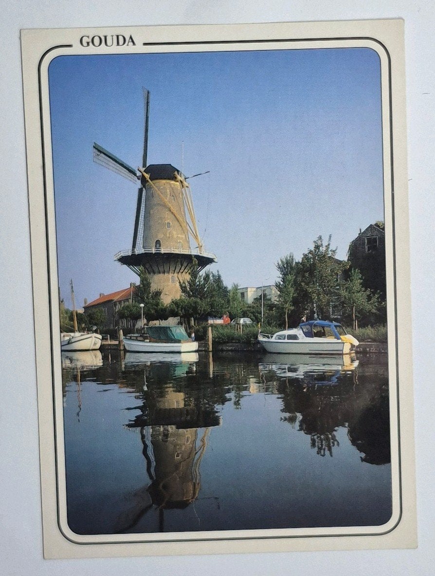 Gouda ( Z.H. ) Korenmolen De Roode Leeuw, Verzenden, 1980 tot heden, Gelopen, Zuid-Holland