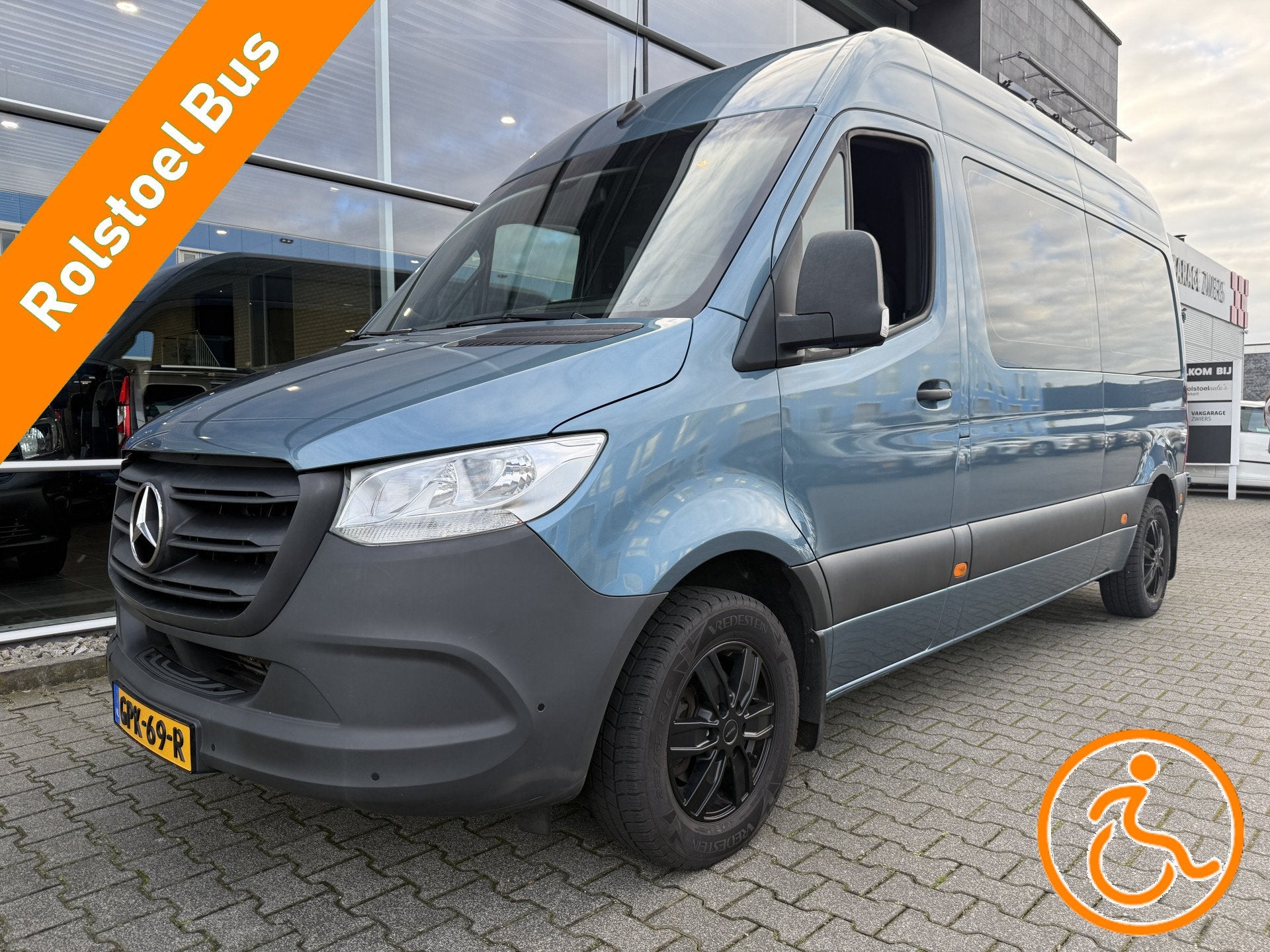 Mercedes-Benz Sprinter Rolstoelbus / Personenbus 314 2.2 CDI, Stof, Gebruikt, 2000 kg, Blauw