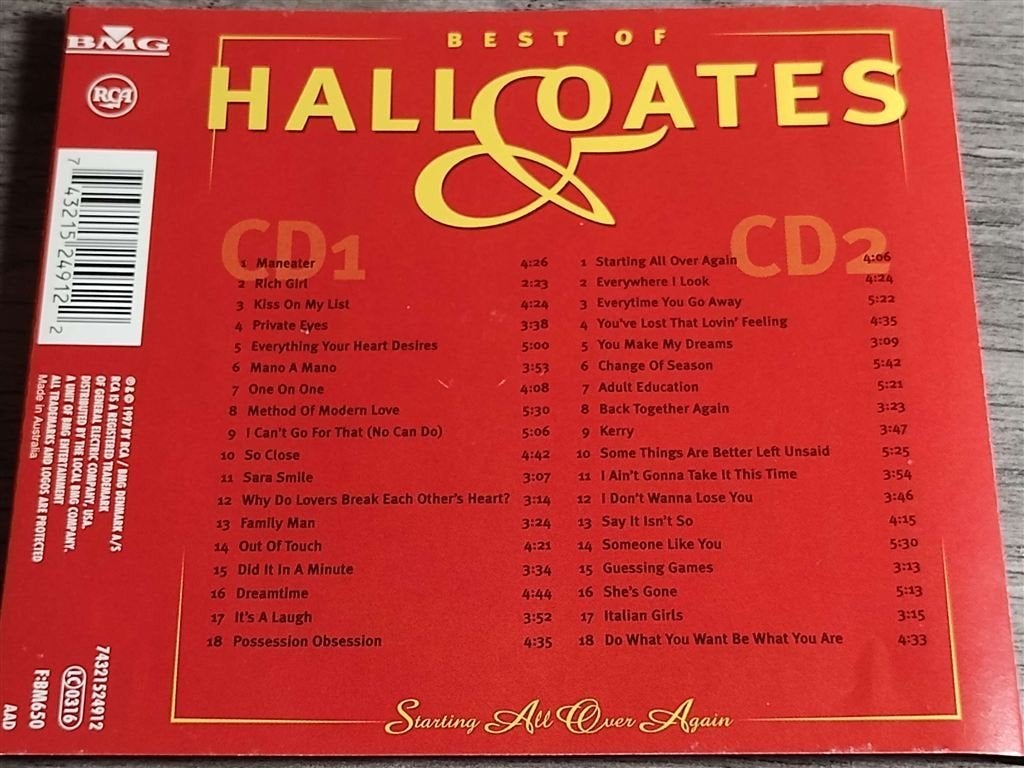 Daryl Hall & John Oates ‎– Best Of Hall & Oates [Starting Al, Ophalen of Verzenden, Zo goed als nieuw