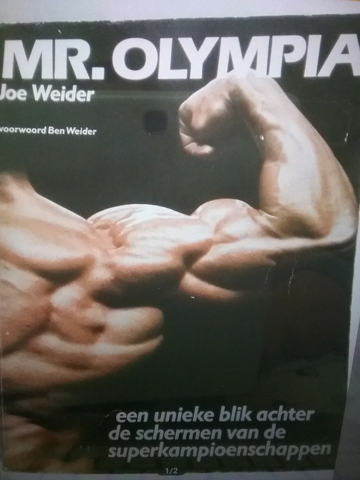 MR OLYMPIA JOE WEIDER, Ophalen of Verzenden, Zo goed als nieuw, Balsport