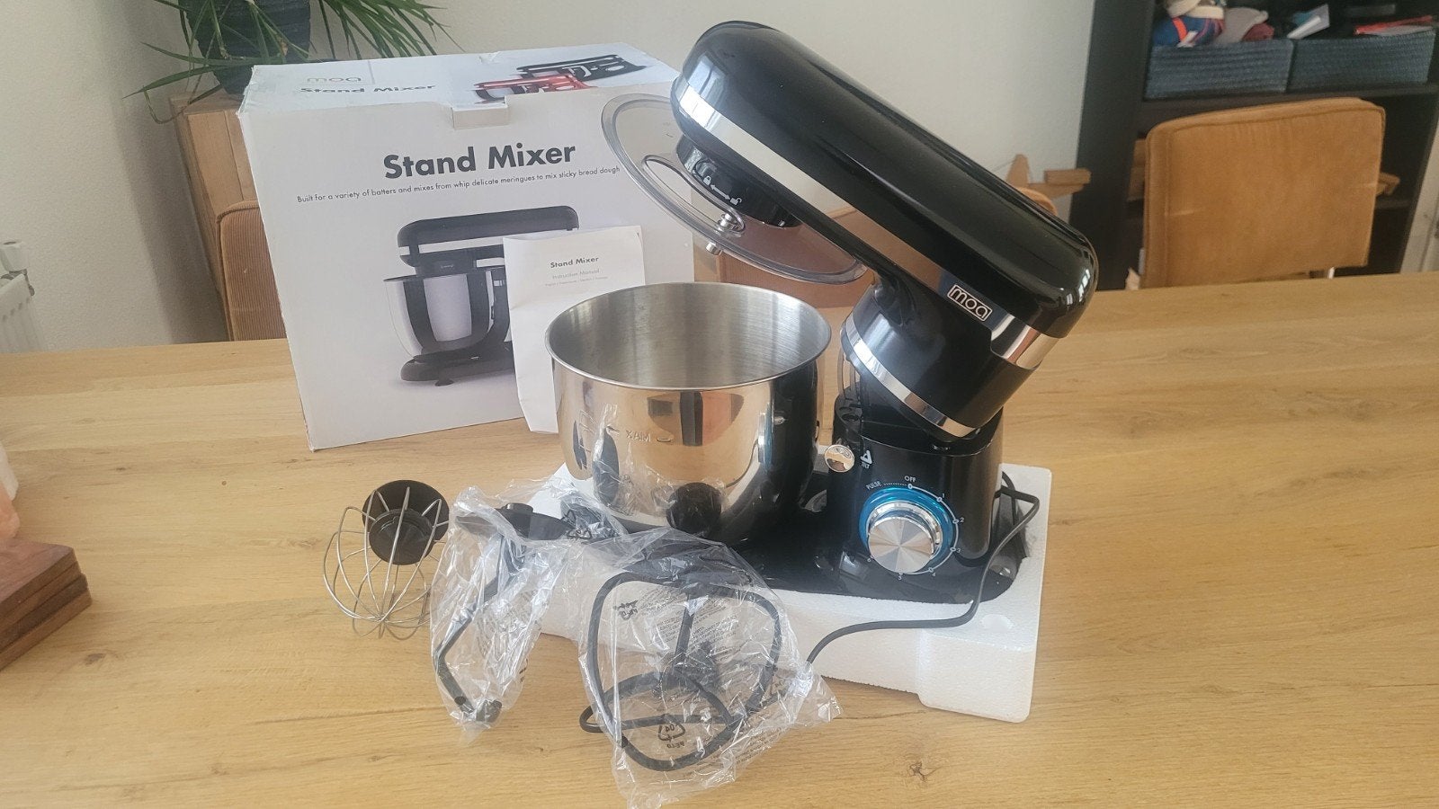 MOA Stand Mixer - Nieuw in doos, Ophalen of Verzenden, Nieuw, 3 snelheden of meer