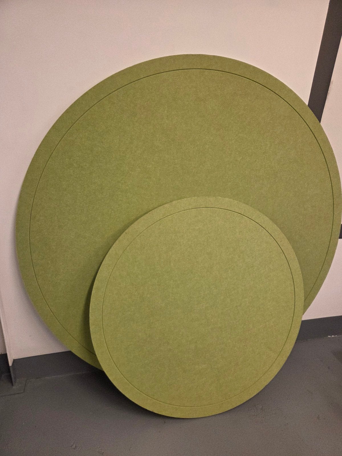 Akoestische panelen rond - gerecycled PET - 3 kleuren, Ophalen, Zo goed als nieuw