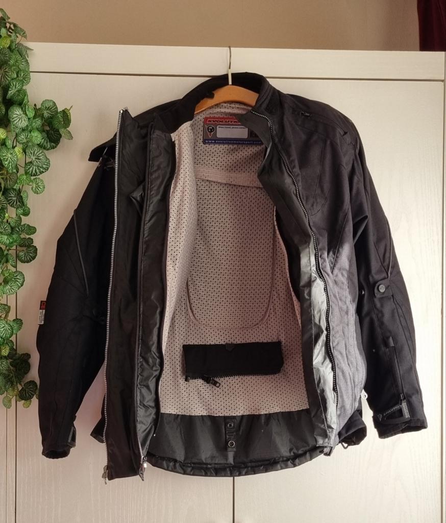 Zwart motorjack., Motoren, Kleding | Motorkleding, Ophalen, Tweedehands, Jas | textiel