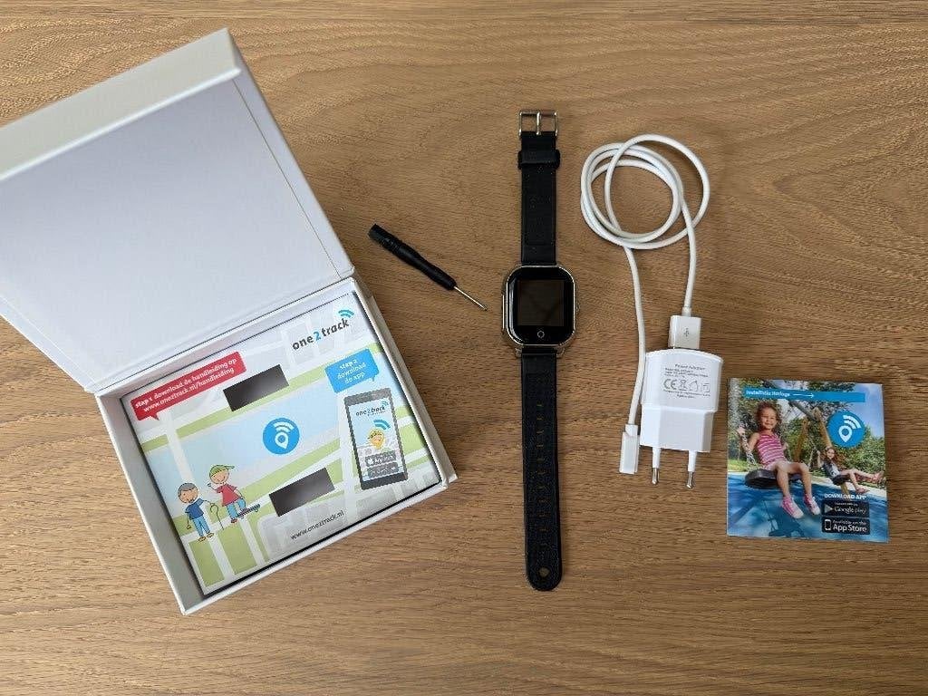 One2track Connect Go GPS-horloge voor kinderen, Ophalen of Verzenden, Zo goed als nieuw, Zwart, Jongen of Meisje