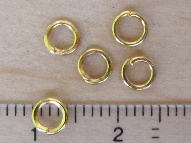 kr. 50 stuks vergulde ringetjes 4mm, Verzenden, Nieuw, Overige typen